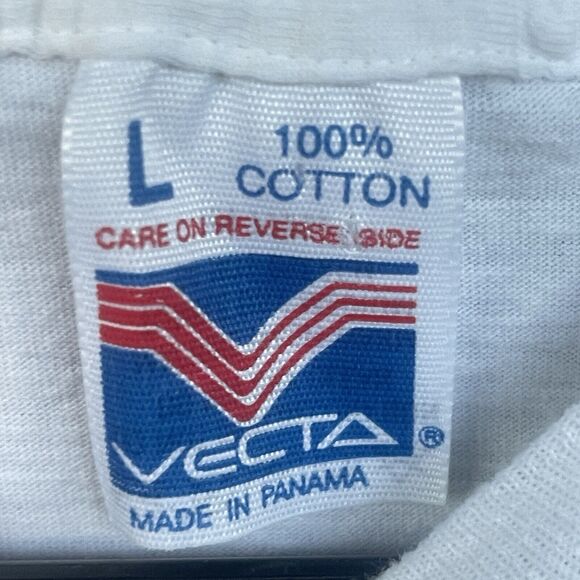 Tropical Zebra Shirt Adult Large Cotton Artsy Animals Multicolor Single Stitch - Picture 5 of 11